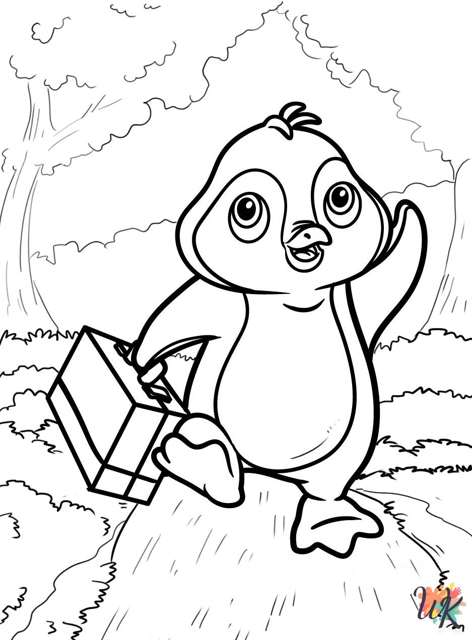 adult coloring pages Penguin