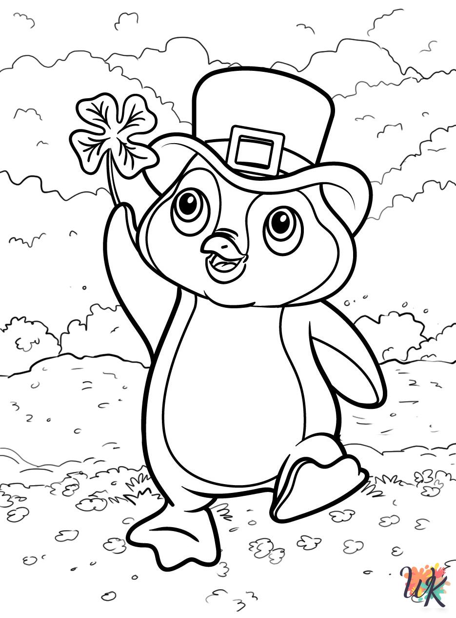 printable Penguin coloring pages for adults
