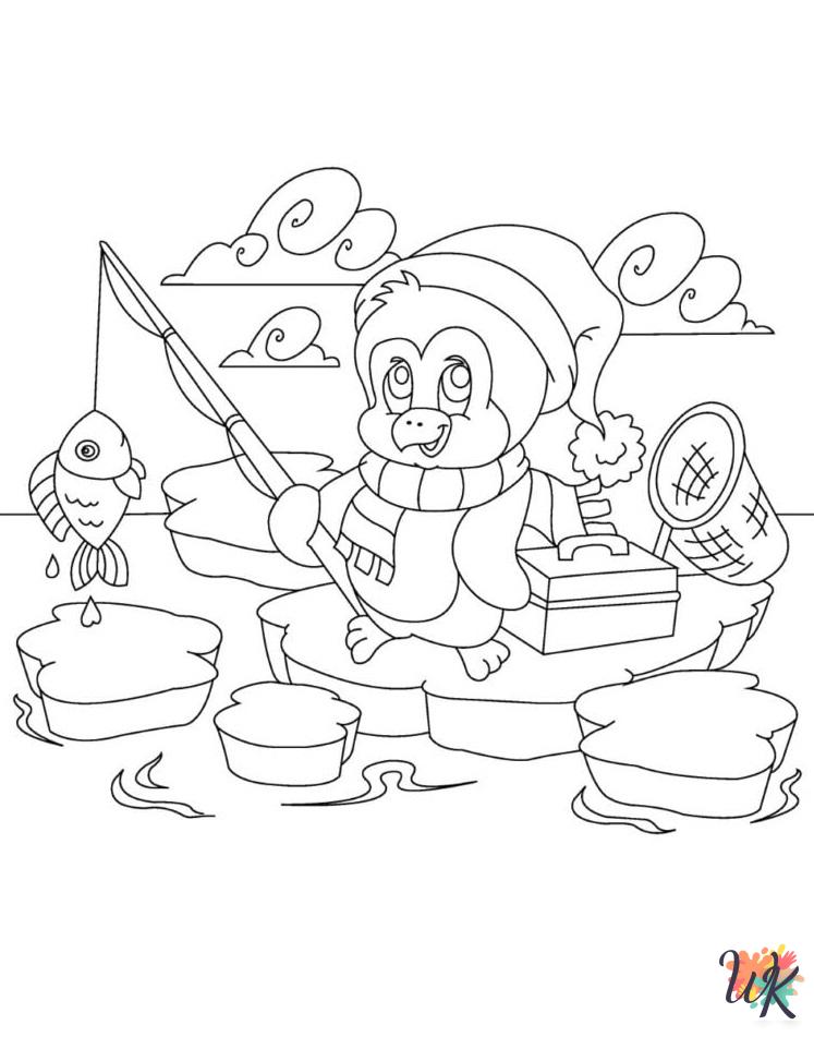 free Penguin coloring pages pdf