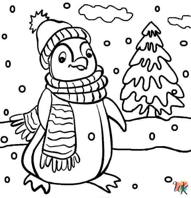 free Penguin printable coloring pages