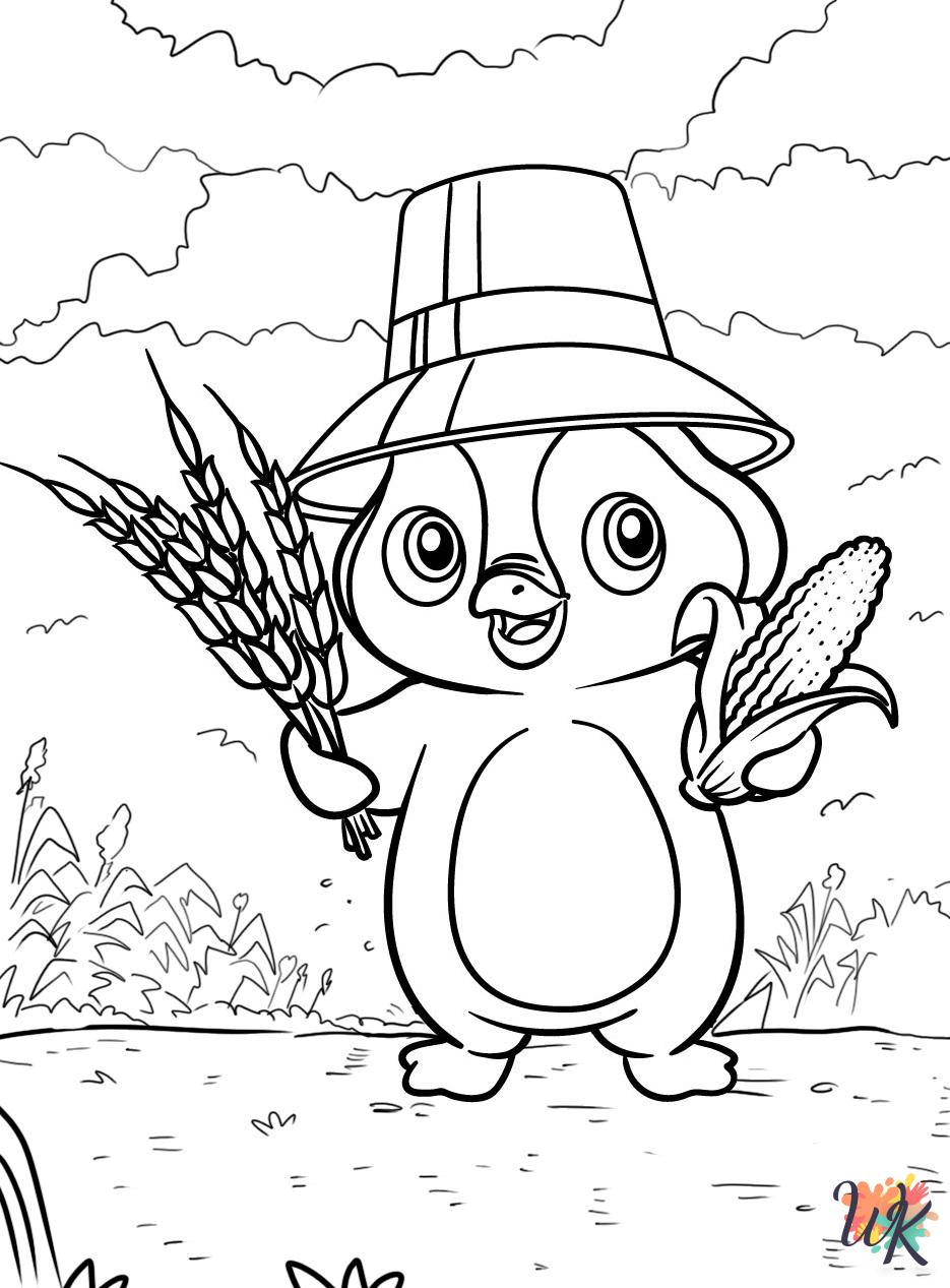 free printable Penguin coloring pages for adults