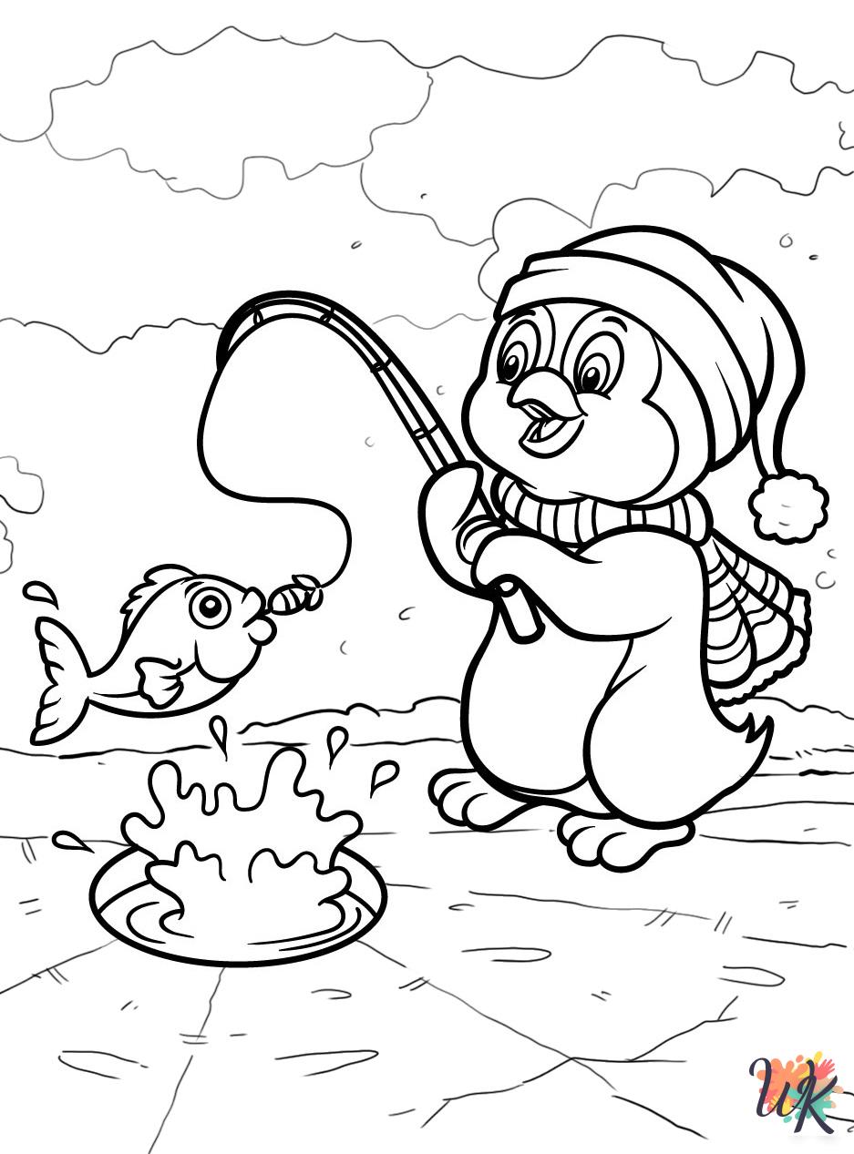 printable Penguin coloring pages