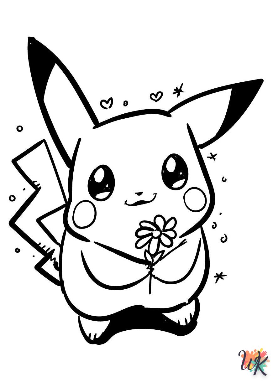 free printable Pikachu coloring pages