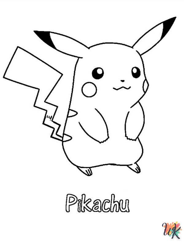 grinch cute Pikachu coloring pages