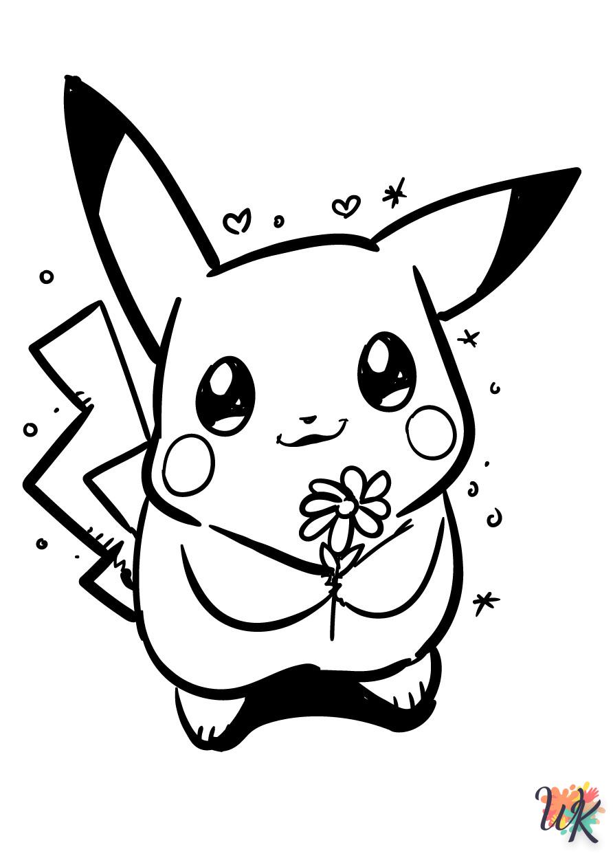 Pikachu coloring pages to print