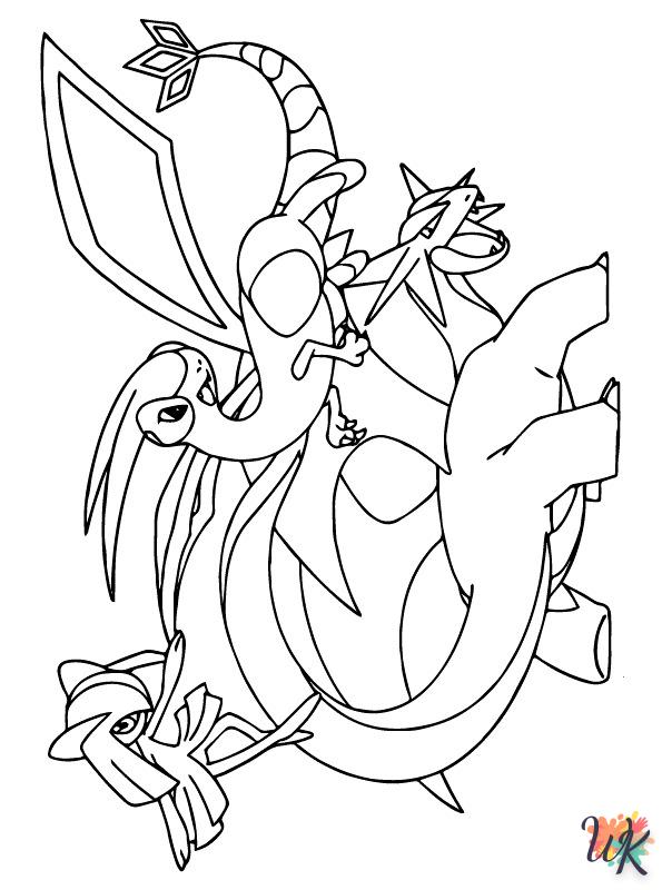 printable All Pokemon coloring pages for adults