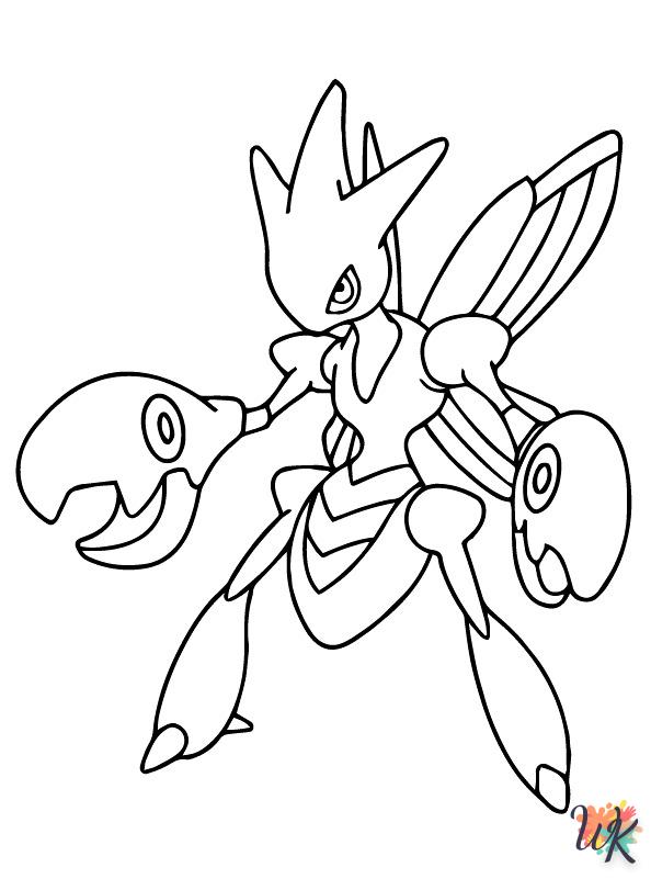 All Pokemon decorations coloring pages