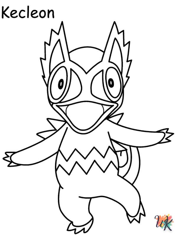 free adult All Pokemon coloring pages
