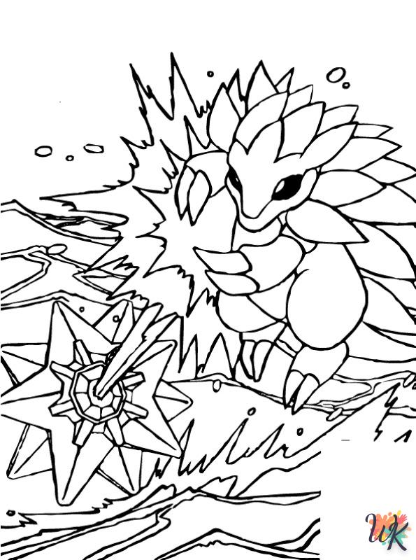 All Pokemon decorations coloring pages