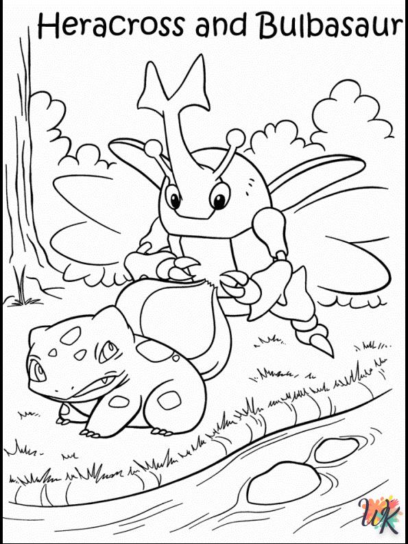 vintage All Pokemon coloring pages