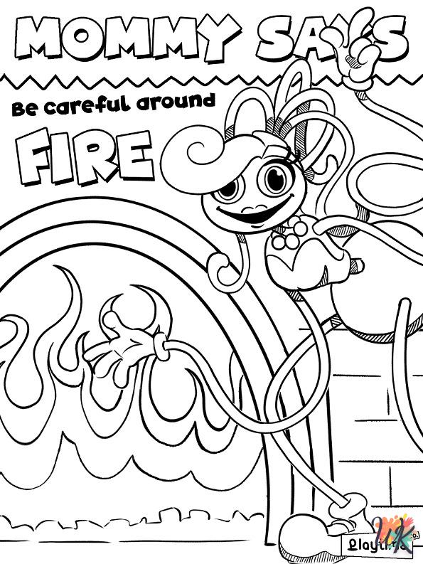 kids Poppy Playtime coloring pages