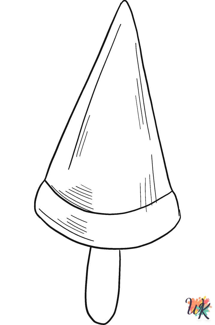 Popsicle decorations coloring pages