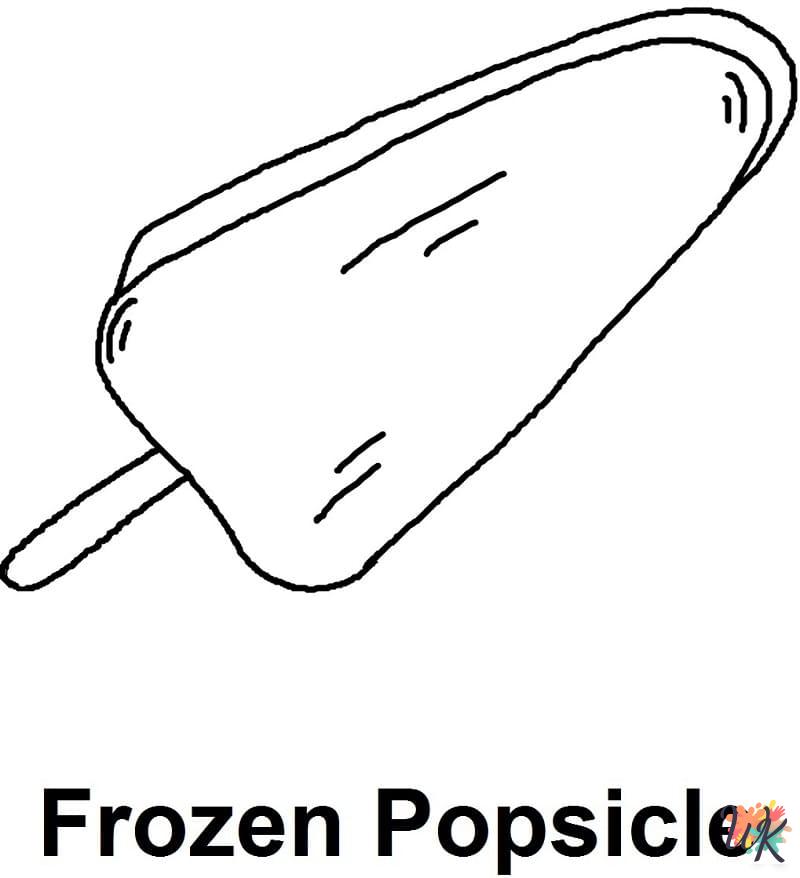 adult coloring pages Popsicle