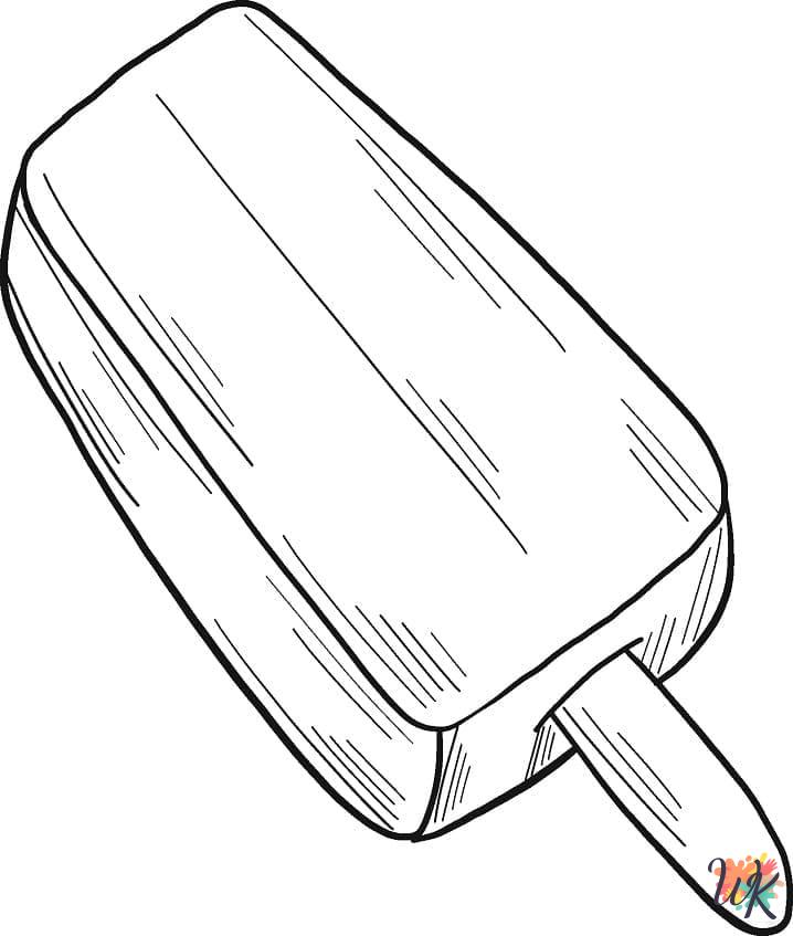 free printable coloring pages Popsicle