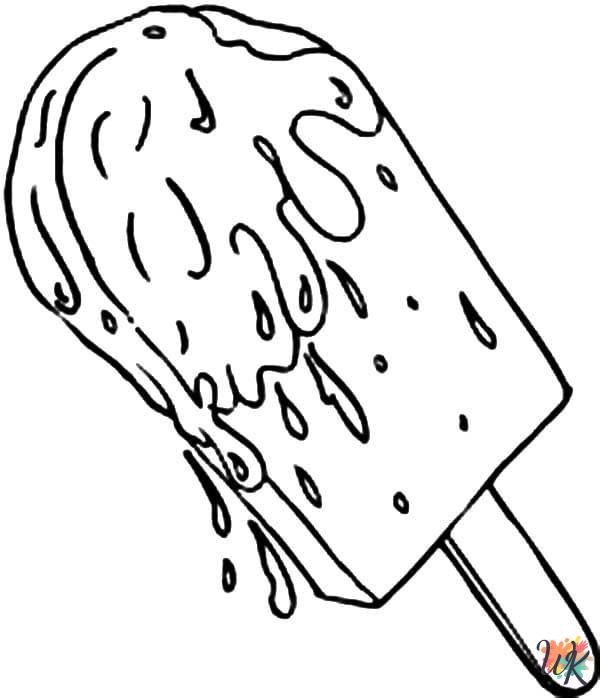 Popsicle coloring pages free printable