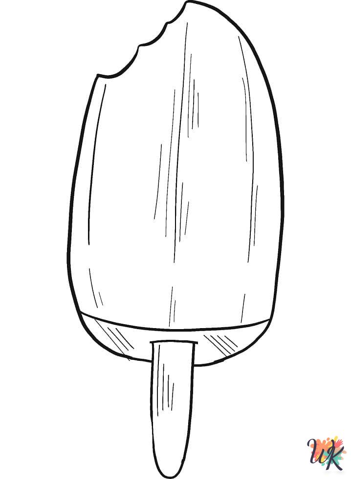 coloring pages for kids Popsicle