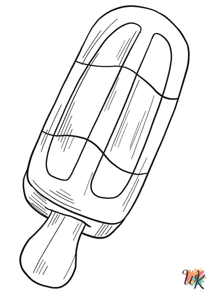 free printable Popsicle coloring pages for adults