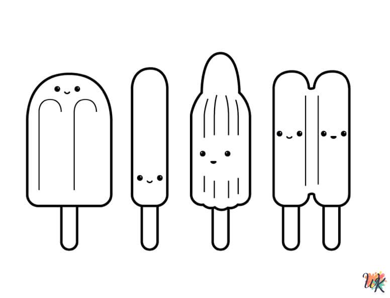 Popsicle coloring pages for adults