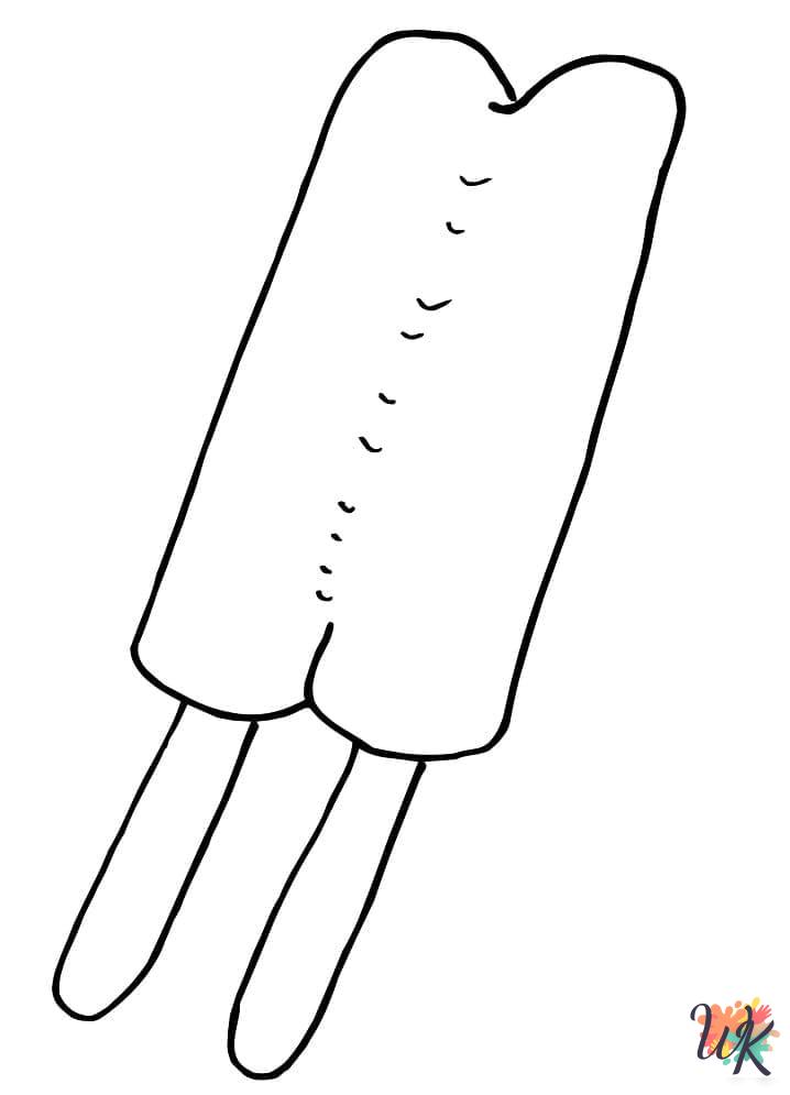 free printable Popsicle coloring pages