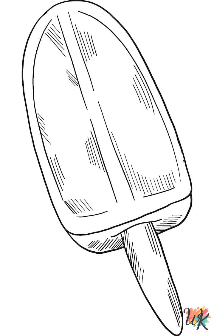 Popsicle coloring pages printable free