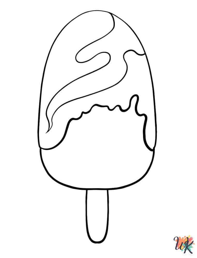 free Popsicle coloring pages pdf