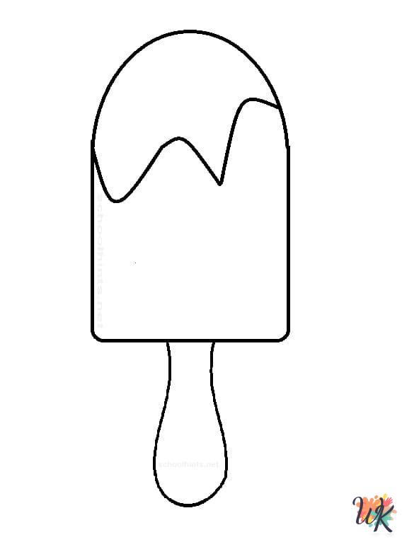 Popsicle coloring pages printable