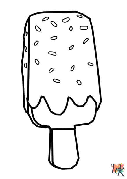 Popsicle adult coloring pages