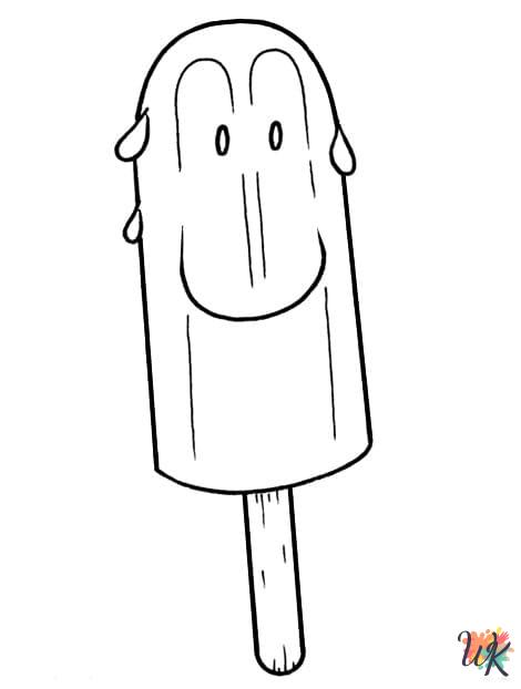 old-fashioned Popsicle coloring pages
