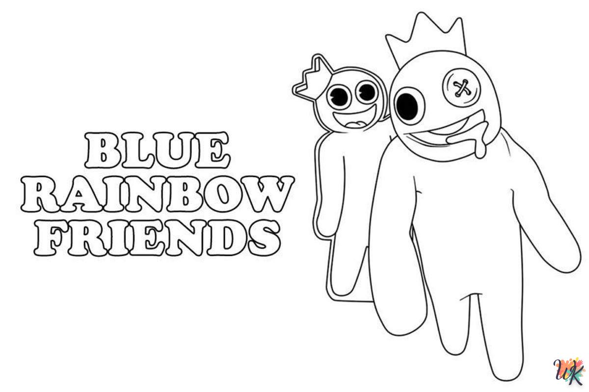 Rainbow Friends coloring pages free