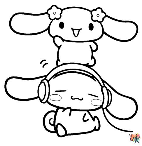 printable Sanrio coloring pages for adults