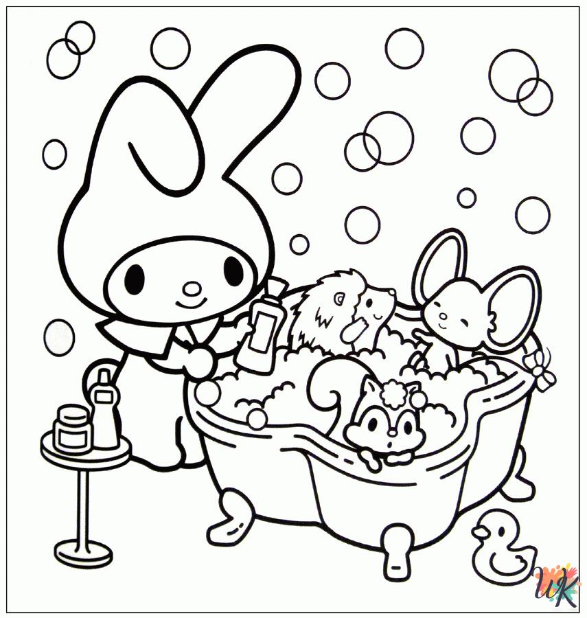 Sanrio free coloring pages
