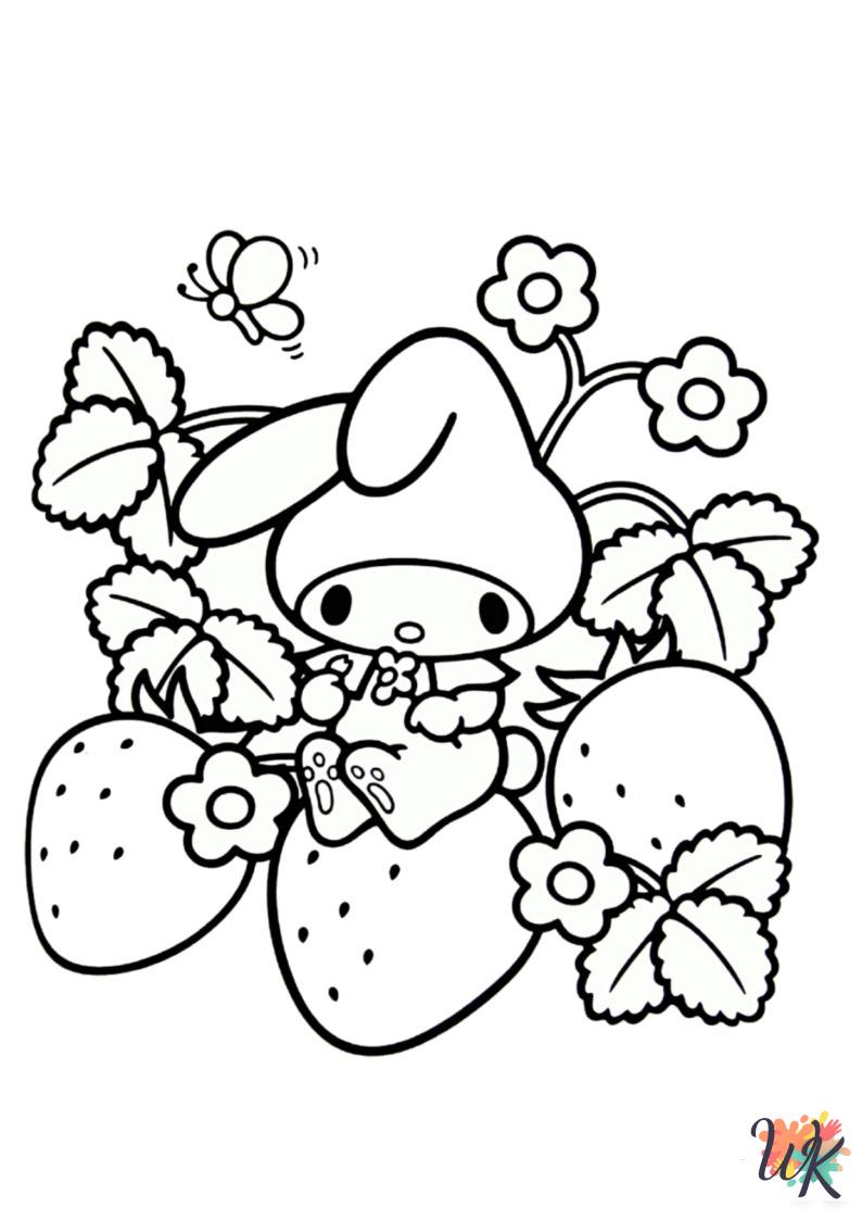 free Sanrio coloring pages printable