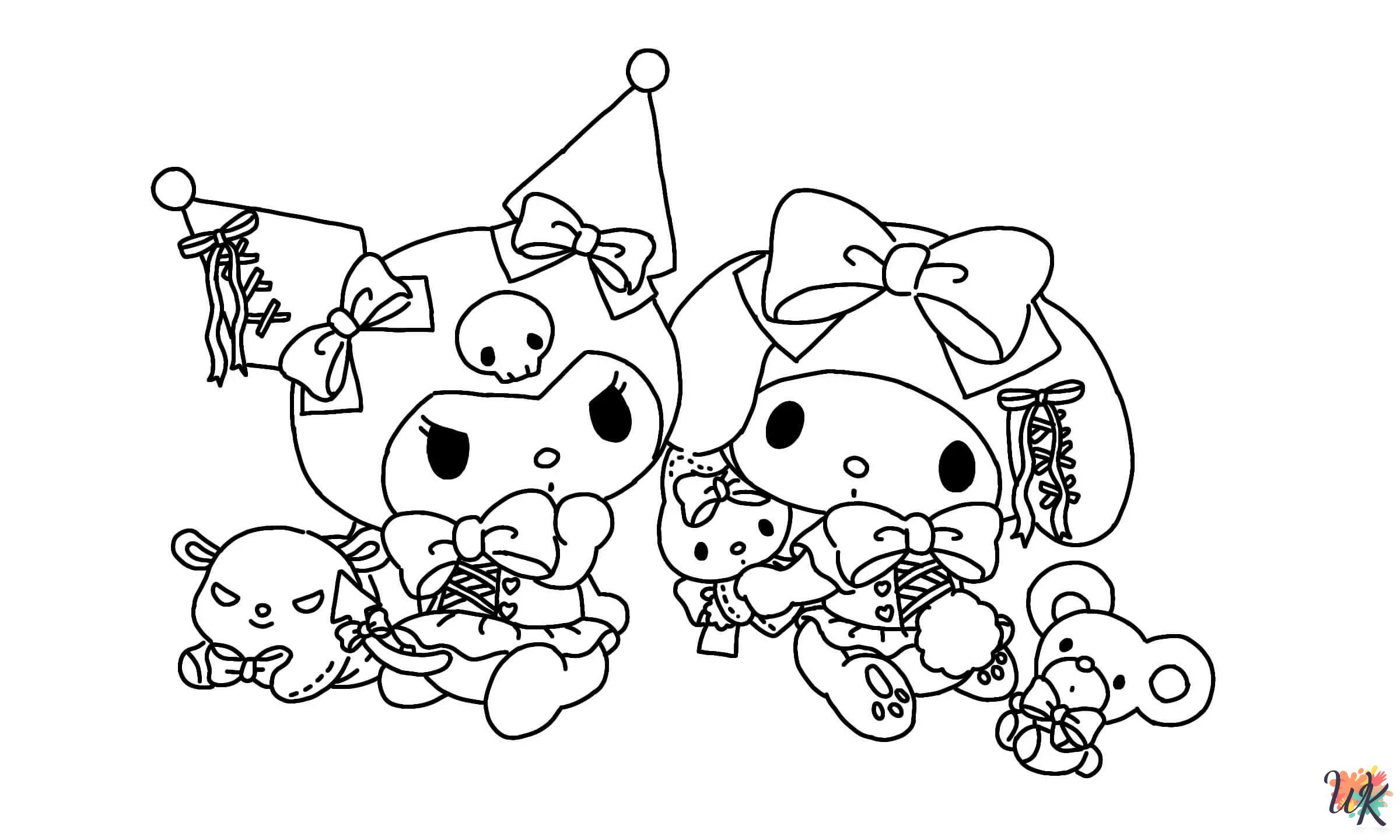Sanrio ornaments coloring pages