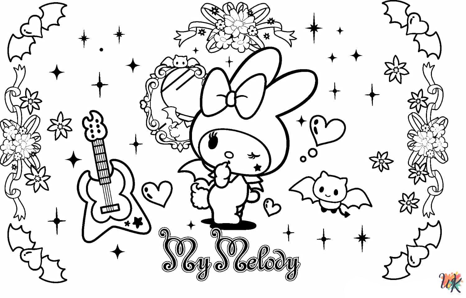 Sanrio coloring pages for adults