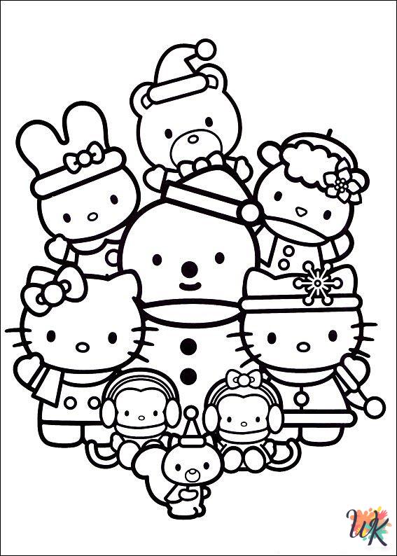 Sanrio free coloring pages
