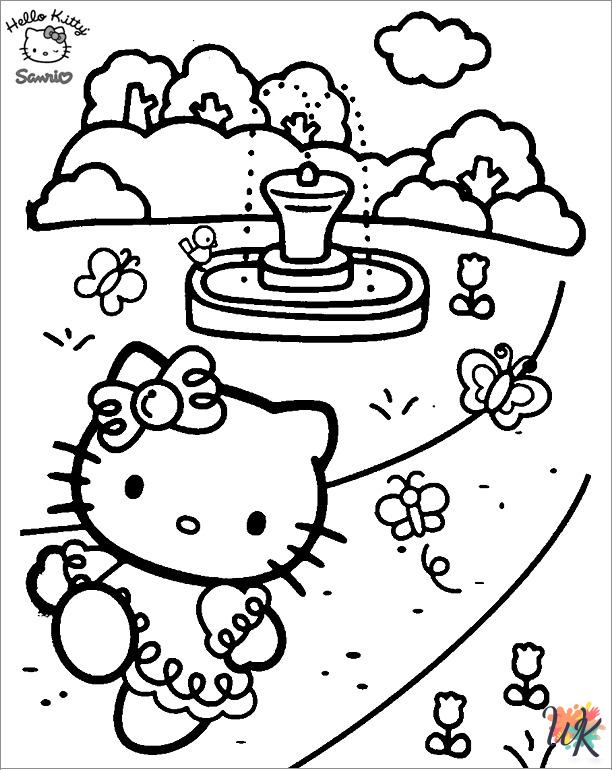 Sanrio themed coloring pages
