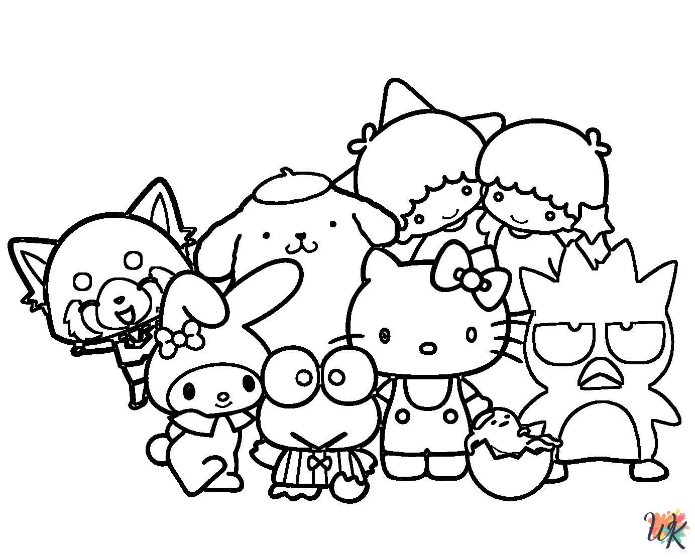 coloring pages for Sanrio