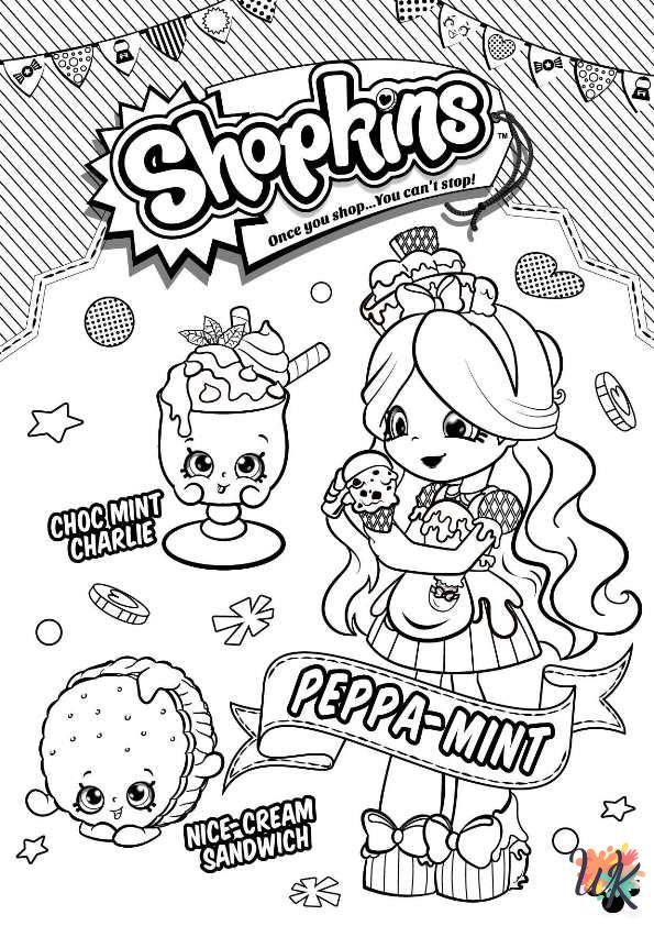 Shopkins coloring pages for adults