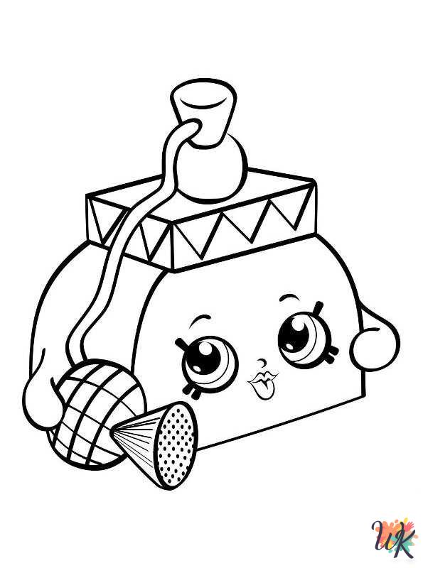 easy cute Shopkins coloring pages 1