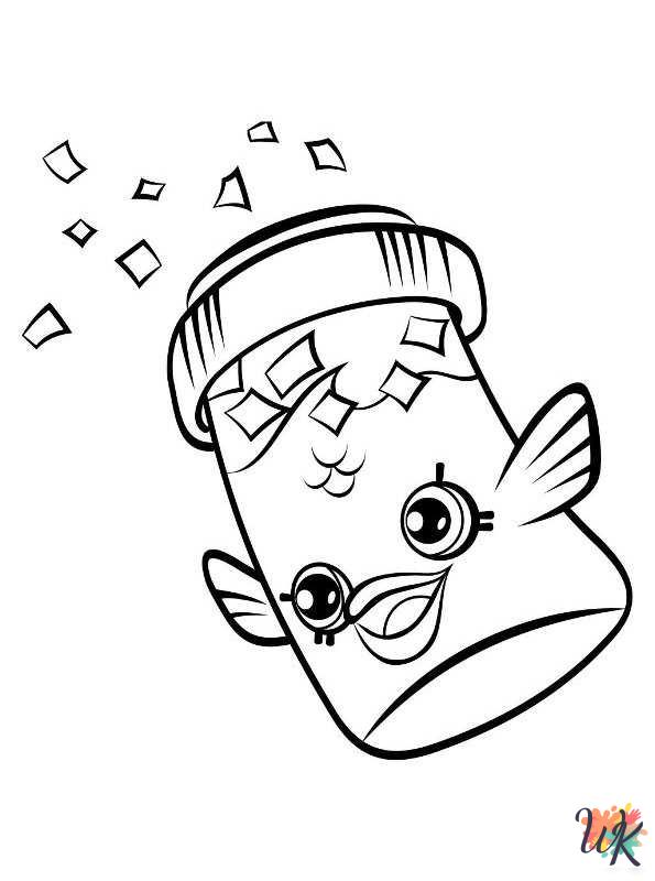 easy Shopkins coloring pages