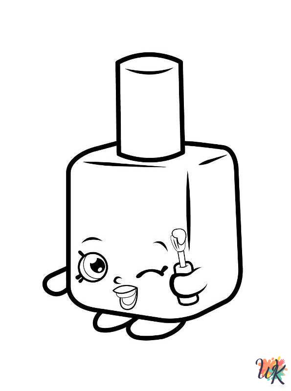 free adult Shopkins coloring pages