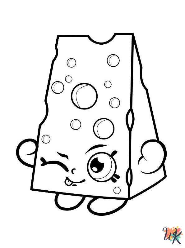 old-fashioned Shopkins coloring pages