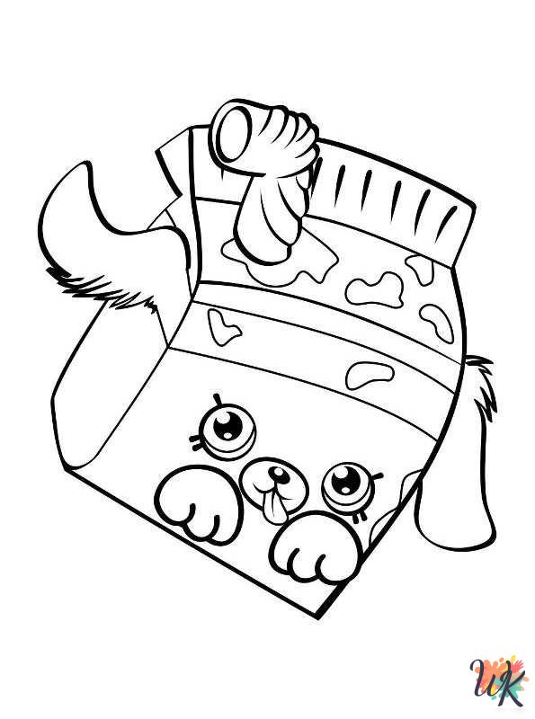 hard Shopkins coloring pages