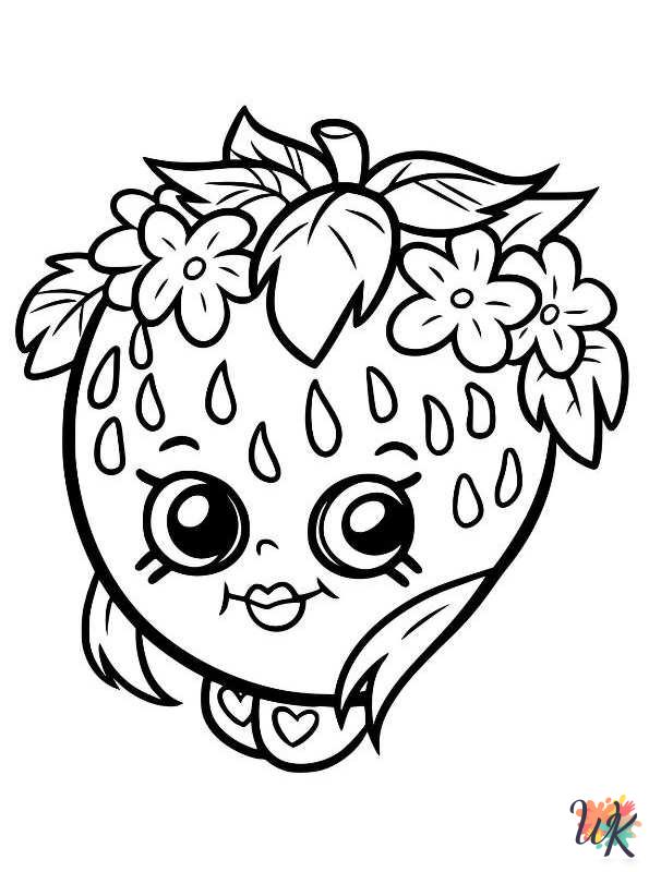easy cute Shopkins coloring pages