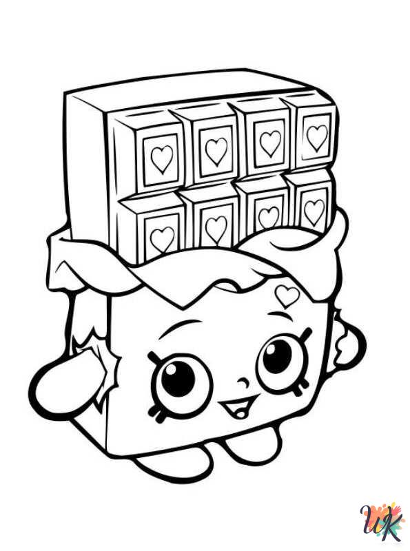 Shopkins coloring pages for adults easy