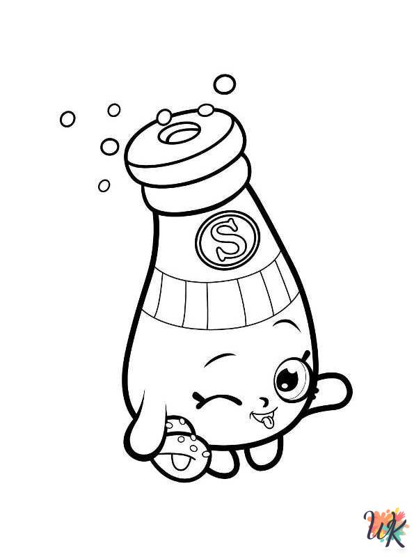 Shopkins coloring pages easy