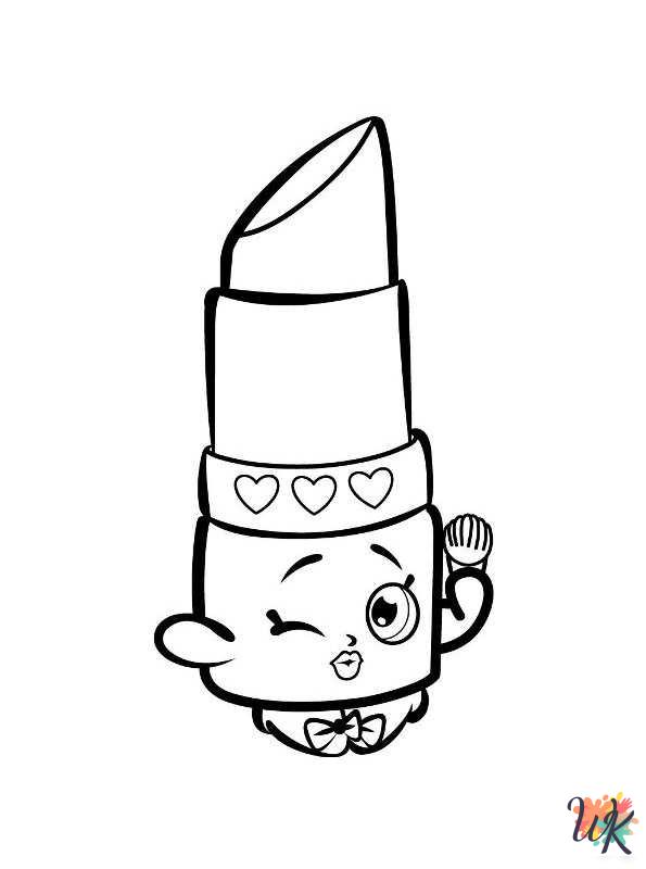 detailed Shopkins coloring pages