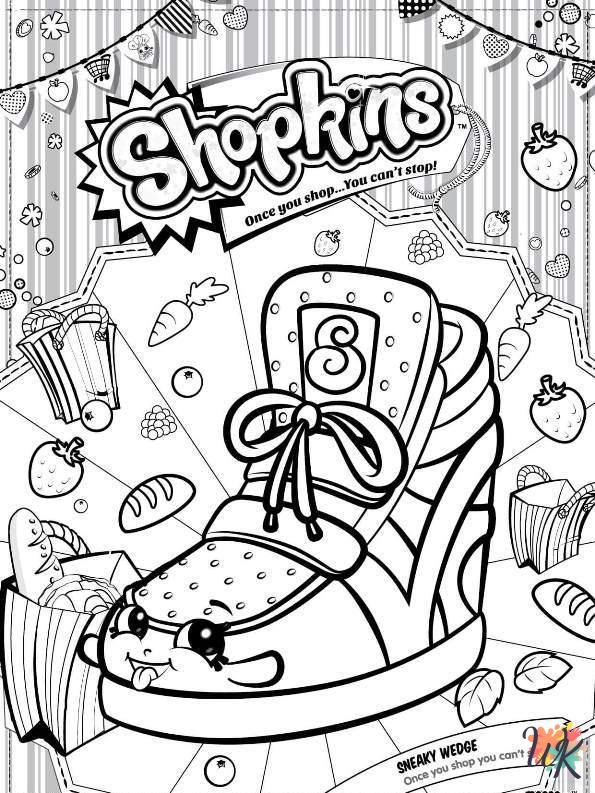 grinch cute Shopkins coloring pages