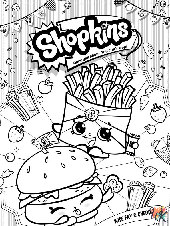 free coloring Shopkins pages