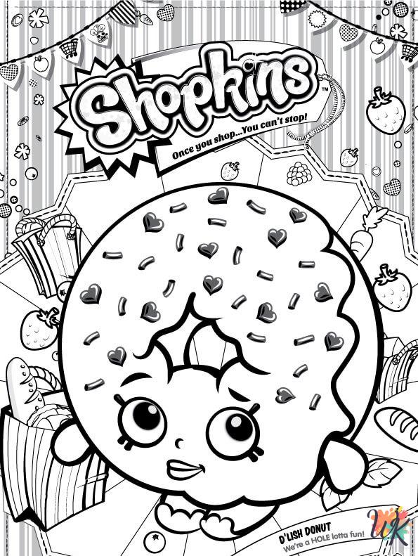 Shopkins coloring pages easy